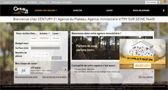 Desktop Screenshot of century21-adp-vitry-sur-seine.com