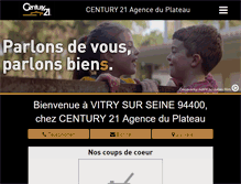 Tablet Screenshot of century21-adp-vitry-sur-seine.com